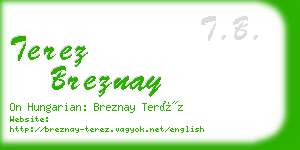 terez breznay business card